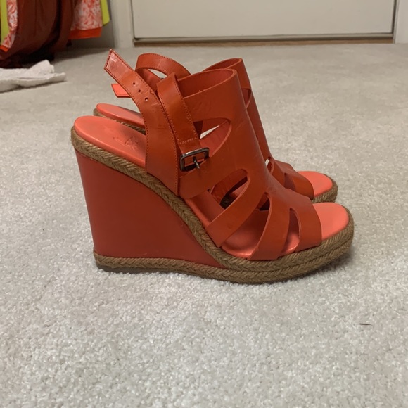 Orange Espadrilles heels - Picture 3 of 4